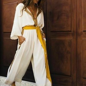 ZARA Studio Belted Jumpsuit sz Medium 4043/093